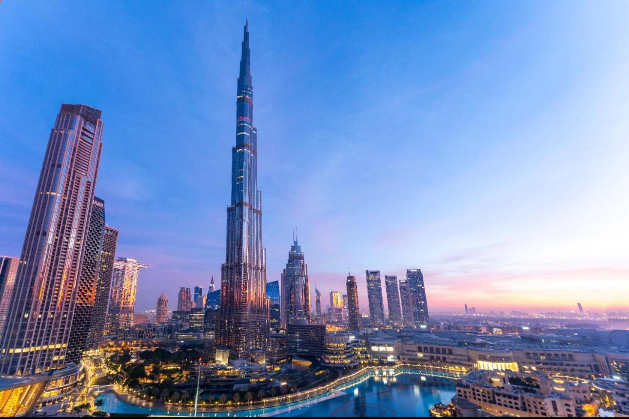 Spectacular Burj & Fountain View - Luxurious 3 Bedrooms & Maids Room - The Residences Dubai Dış mekan fotoğraf