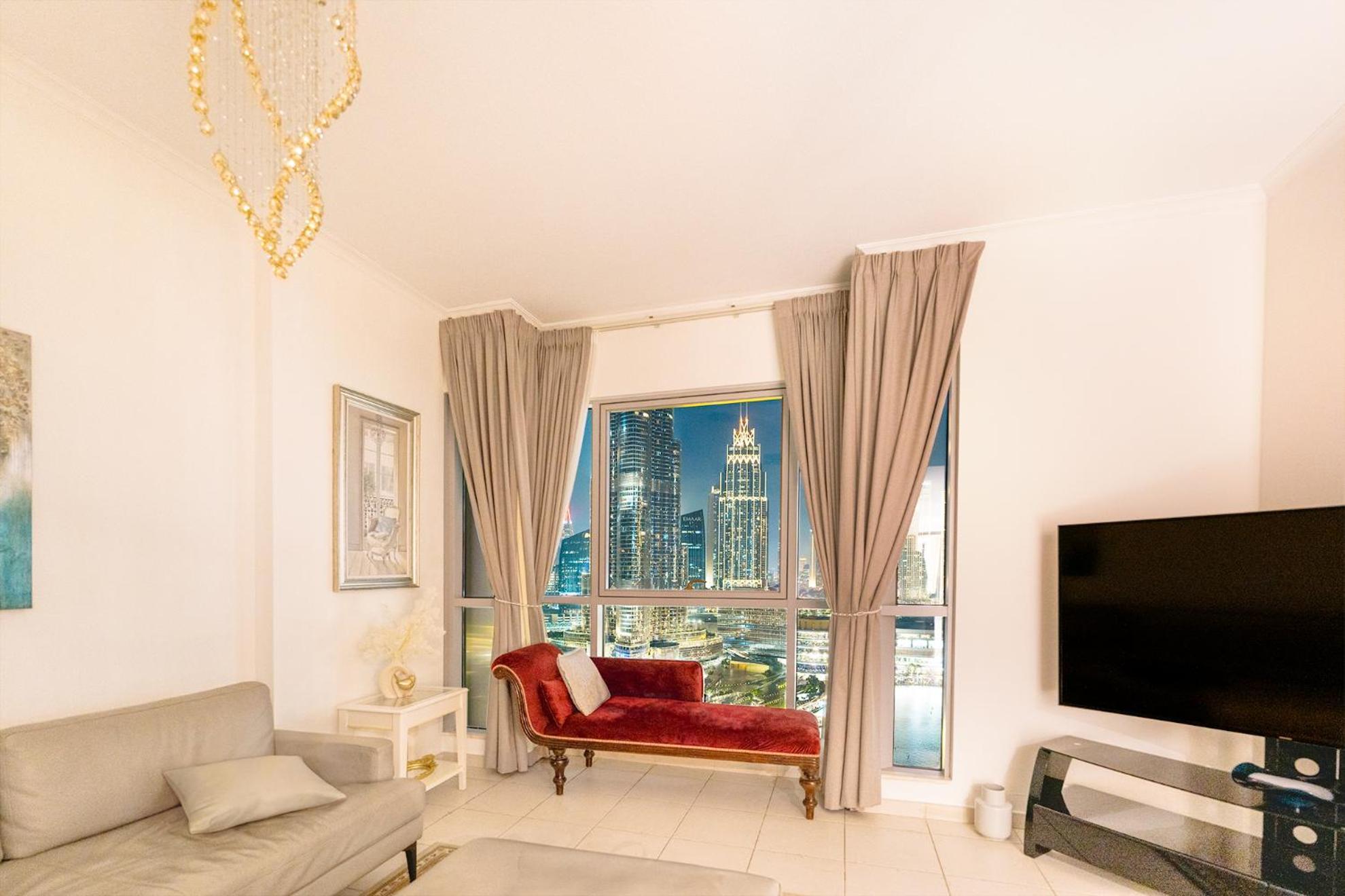 Spectacular Burj & Fountain View - Luxurious 3 Bedrooms & Maids Room - The Residences Dubai Dış mekan fotoğraf